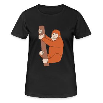 Orangutan - Women's Breathable T-Shirt - black - Front - AI Model Female 172 light (172cm)