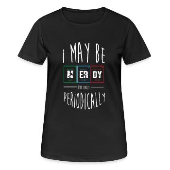 Tableau périodique - T-shirt respirant Femme - noir - Devant - AI Model Female 172 light (172cm)