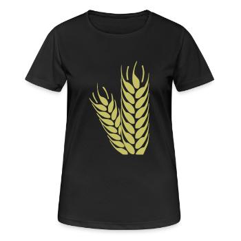 cereals corn cereal wheat wheat veggie gemuese v - Women's Breathable T-Shirt - black - Front - AI Model Female 172 light (172cm)