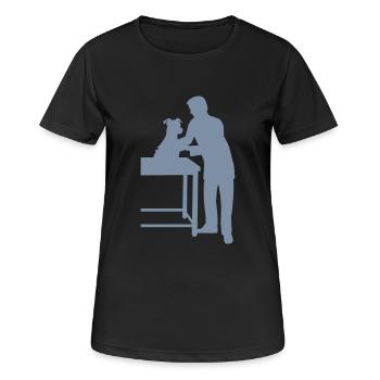 Tierarzt - Frauen T-Shirt atmungsaktiv - Schwarz - Vorne - AI Model Female 172 light (172cm)
