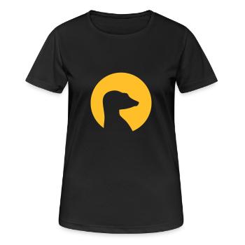 Suricate - T-shirt respirant Femme - noir - Devant - AI Model Female 172 light (172cm)