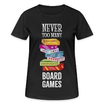 Boardgames Lover - Frauen T-Shirt atmungsaktiv - Schwarz - Vorne - AI Model Female 172 light (172cm)
