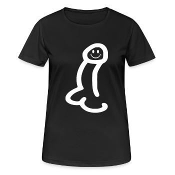 Penis - T-shirt respirant Femme - noir - Devant - AI Model Female 172 light (172cm)
