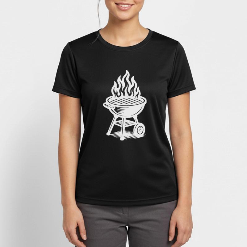 Grill Fire Grilling Women's Breathable T-Shirt