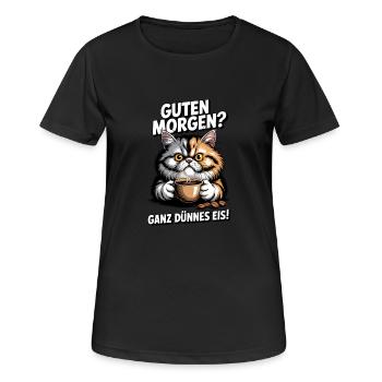 Funny Funny Saying Sayings - Women's Breathable T-Shirt - black - Front - AI Model Female 172 light (172cm)