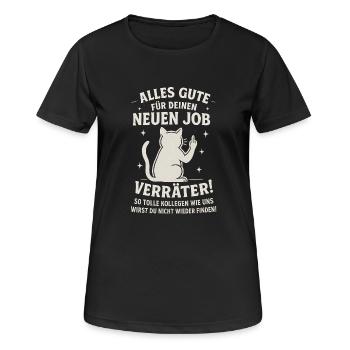 Kollegen Abschied Kollege Jobwechsel - Frauen T-Shirt atmungsaktiv - Schwarz - Vorne - AI Model Female 172 light (172cm)