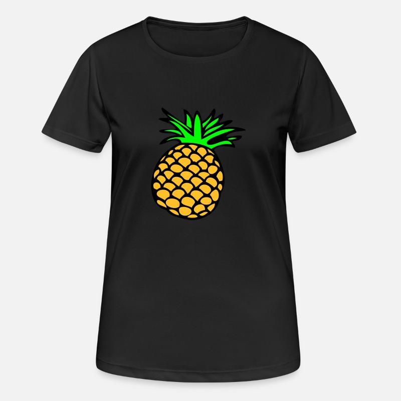 Lemon, Limone, Limette, peach, fruit, fruit, - Women's Breathable T-Shirt - black