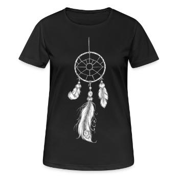 ATTRAPPE REVE 1 - T-shirt respirant Femme - noir - Devant - AI Model Female 172 light (172cm)