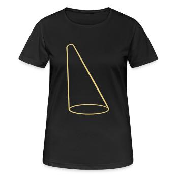 Scheinwerfer Lichtkegel Bühne Design - Frauen T-Shirt atmungsaktiv - Schwarz - Vorne - AI Model Female 172 light (172cm)