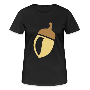 gland - T-shirt respirant Femme - noir - Devant - AI Model Female 172 light (172cm)