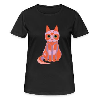Kitty Lara - T-shirt respirant Femme - noir - Devant - AI Model Female 172 light (172cm)