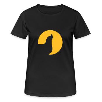 Poule - T-shirt respirant Femme - noir - Devant - AI Model Female 172 light (172cm)