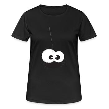 Wietse de spin - Women's Breathable T-Shirt - black - Front - AI Model Female 172 light (172cm)