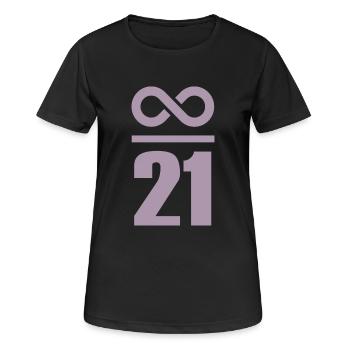 Infinite by 21 million Bitcoin - Women's Breathable T-Shirt - black - Front - AI Model Female 172 light (172cm)