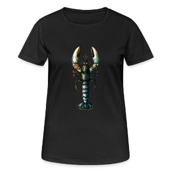 Homard - T-shirt respirant Femme - noir - Devant - AI Model Female 172 light (172cm)