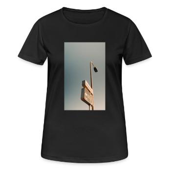 schild - Frauen T-Shirt atmungsaktiv - Schwarz - Vorne - AI Model Female 172 light (172cm)