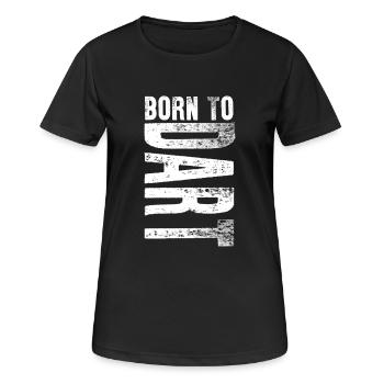 Né à Darten / Né à darder fléchettes cadeau - T-shirt respirant Femme - noir - Devant - AI Model Female 172 light (172cm)