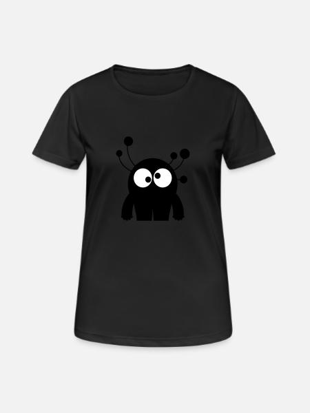 Monster Intergalactica - Space Monster Collection - Women's Breathable T-Shirt - black