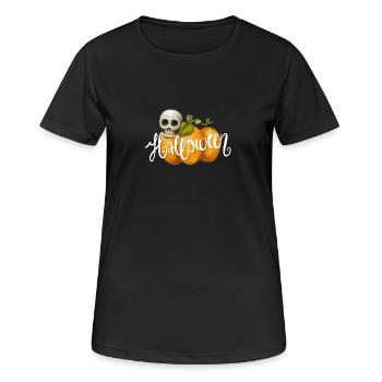 Halloween pumpkin - Women's Breathable T-Shirt - black - Front - AI Model Female 172 light (172cm)