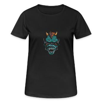 shirt, conception, t-shirt - T-shirt respirant Femme - noir - Devant - AI Model Female 172 light (172cm)