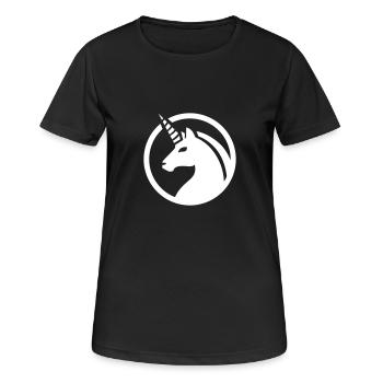 Licorne / licorne - T-shirt respirant Femme - noir - Devant - AI Model Female 172 light (172cm)