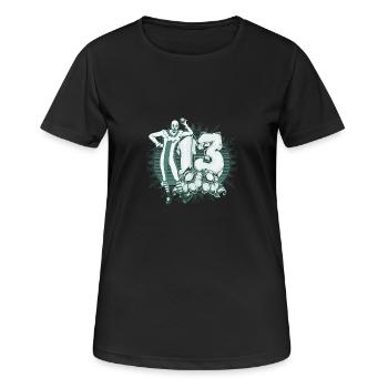 clown 13 - Women's Breathable T-Shirt - black - Front - AI Model Female 172 light (172cm)