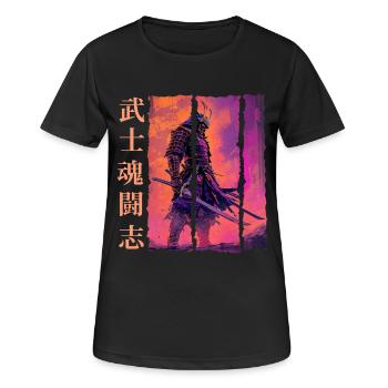 Samurai Warrior Honor and Strength Fighting Spirit - Women's Breathable T-Shirt - black - Front - AI Model Female 172 light (172cm)