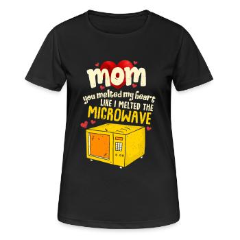 Perfect Mother's Day Gift Mom you melted my heart - Women's Breathable T-Shirt - black - Front - AI Model Female 172 light (172cm)