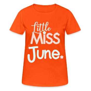 June birthday girl Miss June - Women's Breathable T-Shirt - neon orange - Front - AI Model Female 172 dark (172cm)