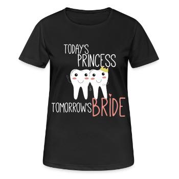 tomorrows bride.png - Frauen T-Shirt atmungsaktiv - Schwarz - Vorne - AI Model Female 172 light (172cm)