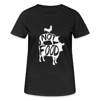 Vegan Veganer Veganerin - Frauen T-Shirt atmungsaktiv - Schwarz - Vorne - AI Model Female 172 light (172cm)