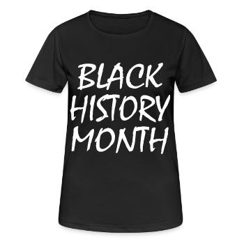 Black history month - Frauen T-Shirt atmungsaktiv - Schwarz - Vorne - AI Model Female 172 light (172cm)