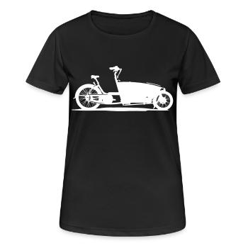 cargo bike - Women's Breathable T-Shirt - black - Front - AI Model Female 172 light (172cm)