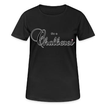 Chalberei, ...eso e - Frauen T-Shirt atmungsaktiv - Schwarz - Vorne - AI Model Female 172 light (172cm)