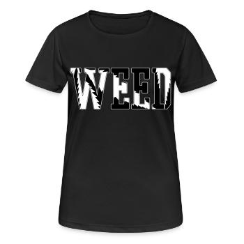 WEED - Women's Breathable T-Shirt - black - Front - AI Model Female 172 light (172cm)
