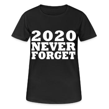 2020 - Frauen T-Shirt atmungsaktiv - Schwarz - Vorne - AI Model Female 172 light (172cm)