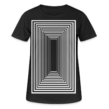 Tunnel Vision - T-shirt respirant Femme - noir - Devant - AI Model Female 172 light (172cm)