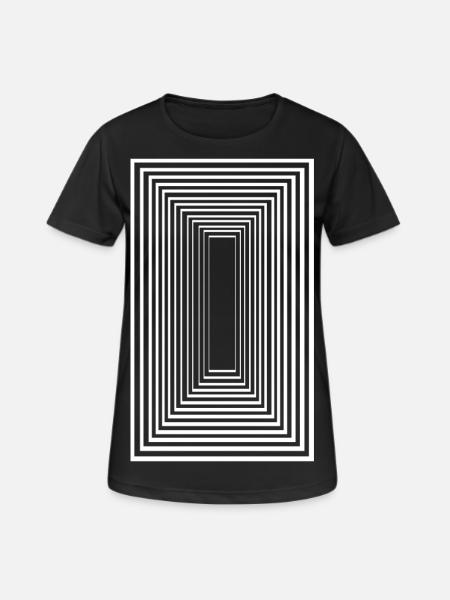 Tunnelblick - Frauen T-Shirt atmungsaktiv - Schwarz