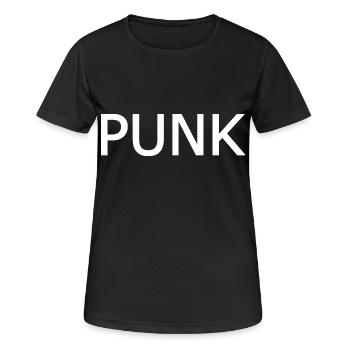 Punk - Frauen T-Shirt atmungsaktiv - Schwarz - Vorne - AI Model Female 172 light (172cm)