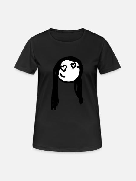 Love woman - T-shirt respirant Femme - noir