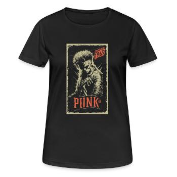 Punk - T-shirt respirant Femme - noir - Devant - AI Model Female 172 light (172cm)