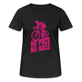 no pace no race - Women's Breathable T-Shirt - black - Front - AI Model Female 172 light (172cm)