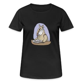 amei 79 - Frauen T-Shirt atmungsaktiv - Schwarz - Vorne - AI Model Female 172 light (172cm)