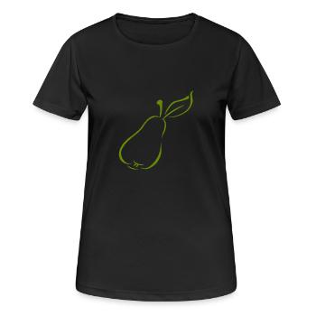 poire - T-shirt respirant Femme - noir - Devant - AI Model Female 172 light (172cm)