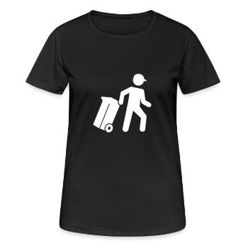 Garbage man - Women's Breathable T-Shirt - black - Front - AI Model Female 172 light (172cm)