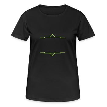 frame ornament (1c) - Frauen T-Shirt atmungsaktiv - Schwarz - Vorne - AI Model Female 172 light (172cm)