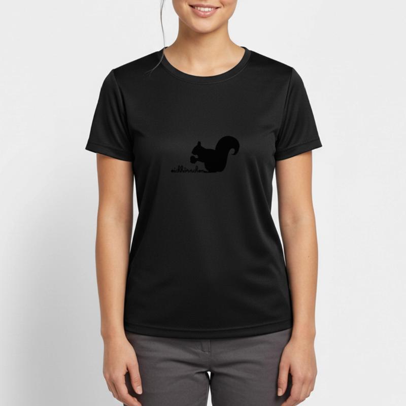 Eichhörnchen mit Eichel Frauen T-Shirt atmungsaktiv