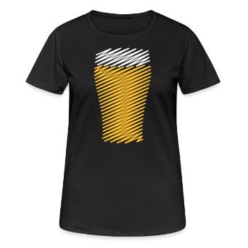 Conception XShatch - T-shirt respirant Femme - noir - Devant - AI Model Female 172 light (172cm)