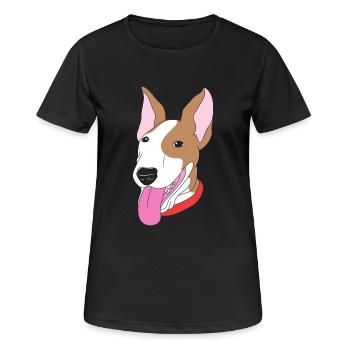 Bull terrier - Women's Breathable T-Shirt - black - Front - AI Model Female 172 light (172cm)