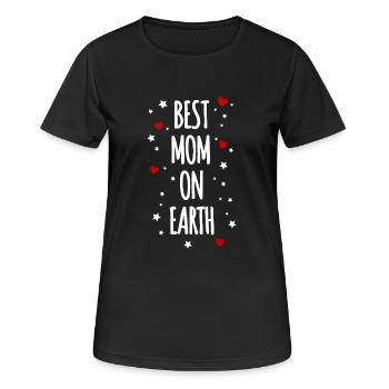 Meilleure maman sur Terre - T-shirt respirant Femme - noir - Devant - AI Model Female 172 light (172cm)